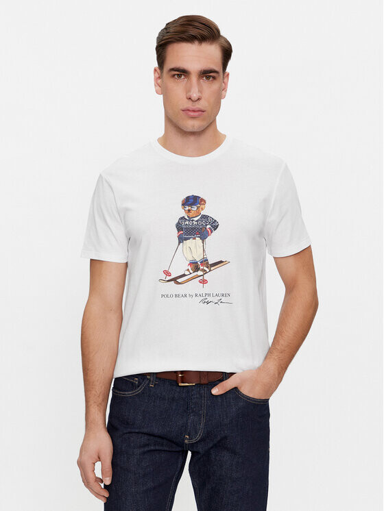 

Футболка узкого кроя Polo Ralph Lauren, белый
