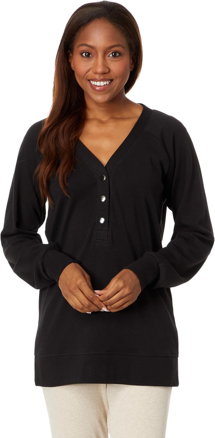 

Толстовка Airplane Button Tunic PACT, черный