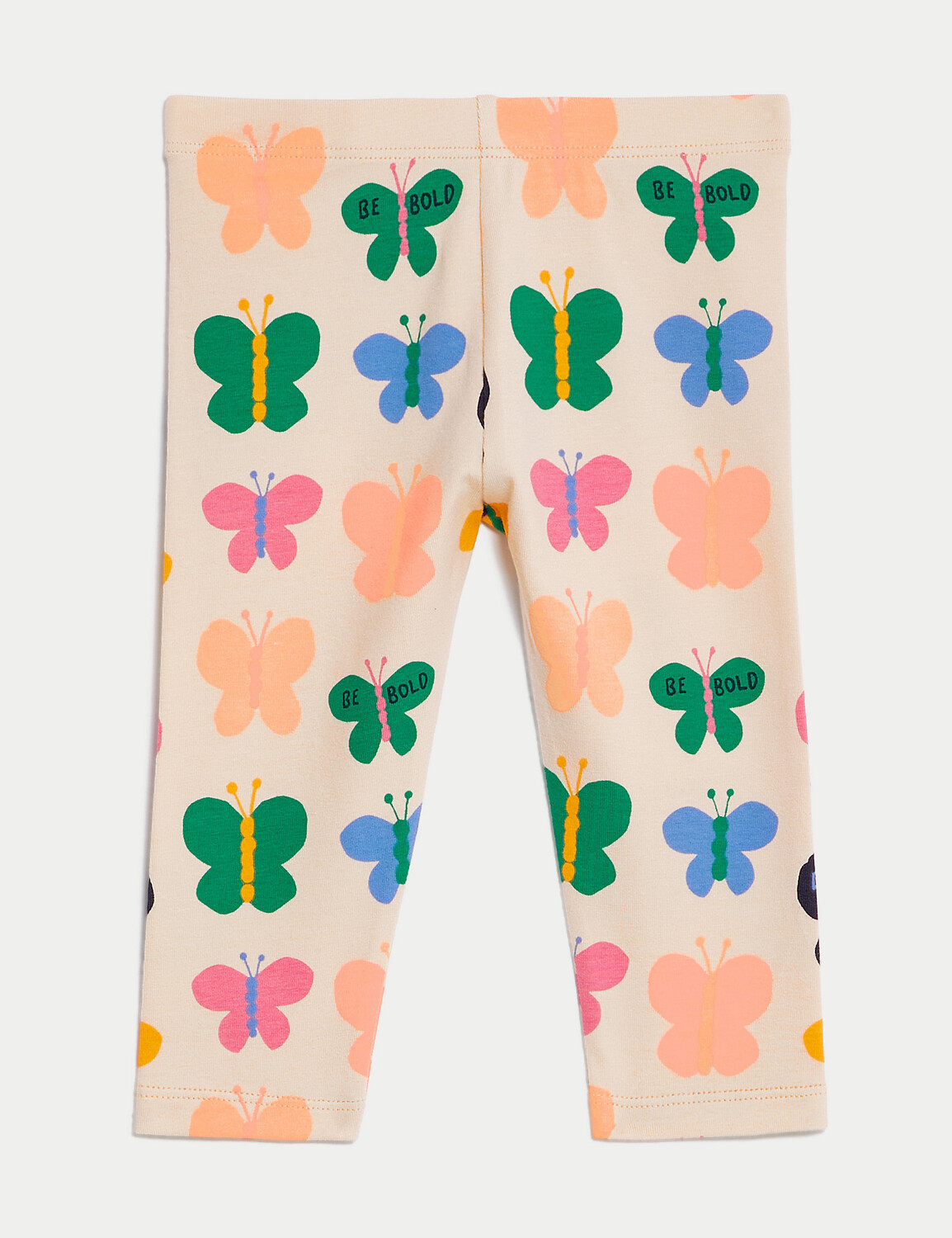 

Леггинсы из хлопка с бабочкой (0–3 года) Marks & Spencer, мульти