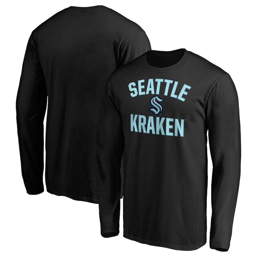 

Футболка с длинным рукавом Fanatics Branded Seattle Kraken, черный