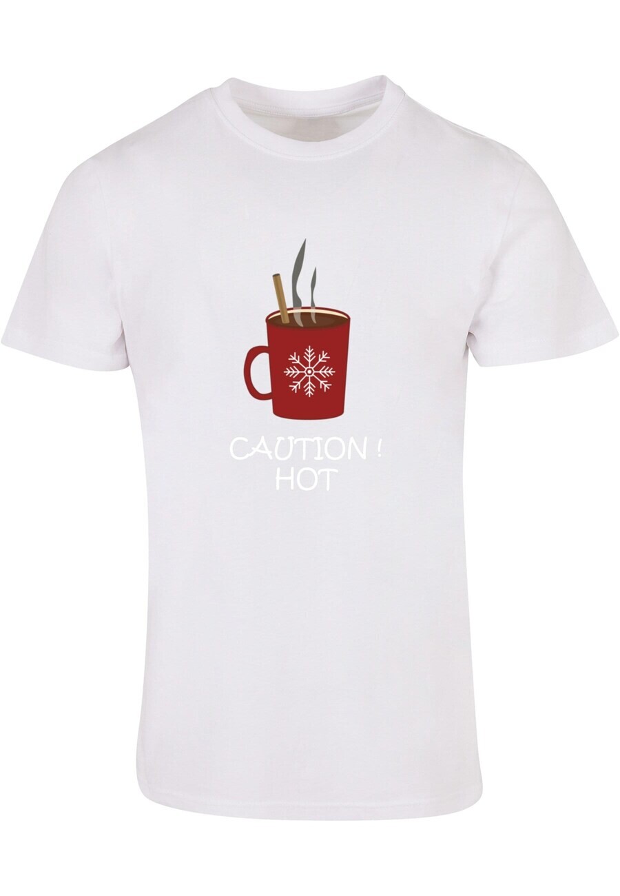 

Футболка Merchcode CAUTION HOT, белый