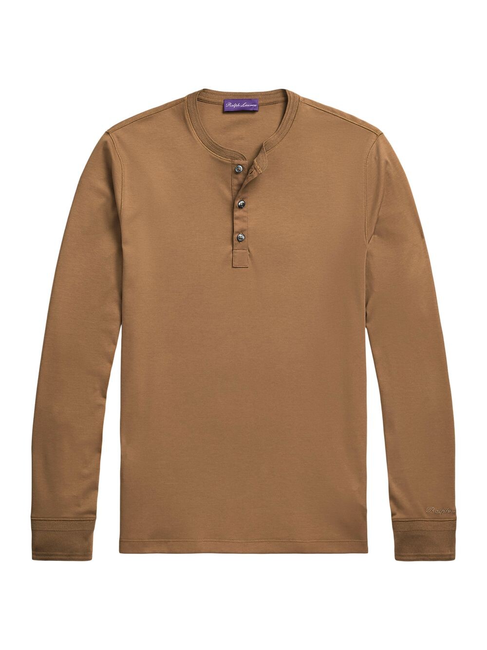 

Футболка Henley с длинными рукавами Ralph Lauren Purple Label, Коричневый