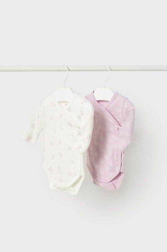 

2 комплекта хлопкового боди для новорожденных и малышей Mayoral Newborn, фиолетовый
