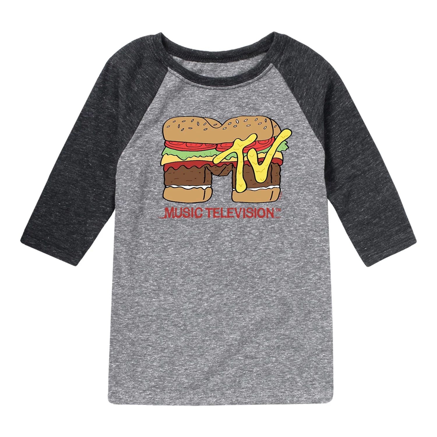 

Футболка MTV Burger с рисунком реглан для мальчиков 8–20 лет Licensed Character