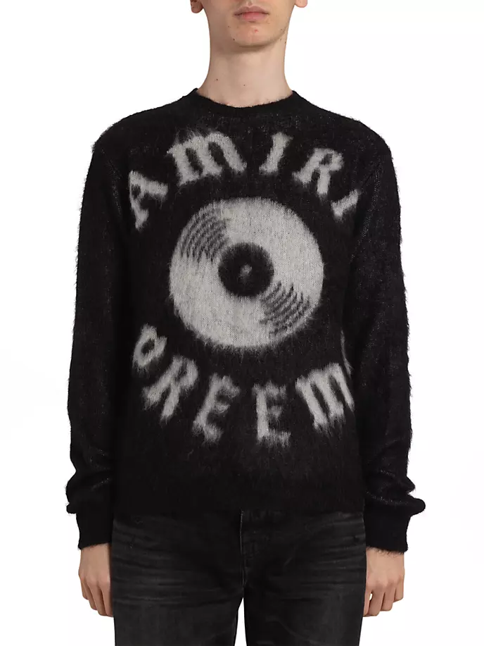 

Свитер Preemo из смесовой шерсти с круглым вырезом Amiri, черный