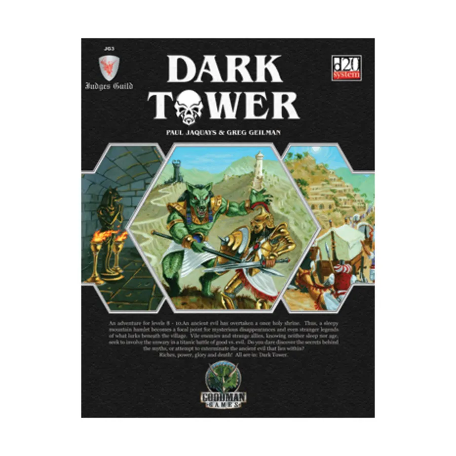 

Dark Tower (1st Printing), Judges Guild (Goodman Games) (d20), мягкая обложка