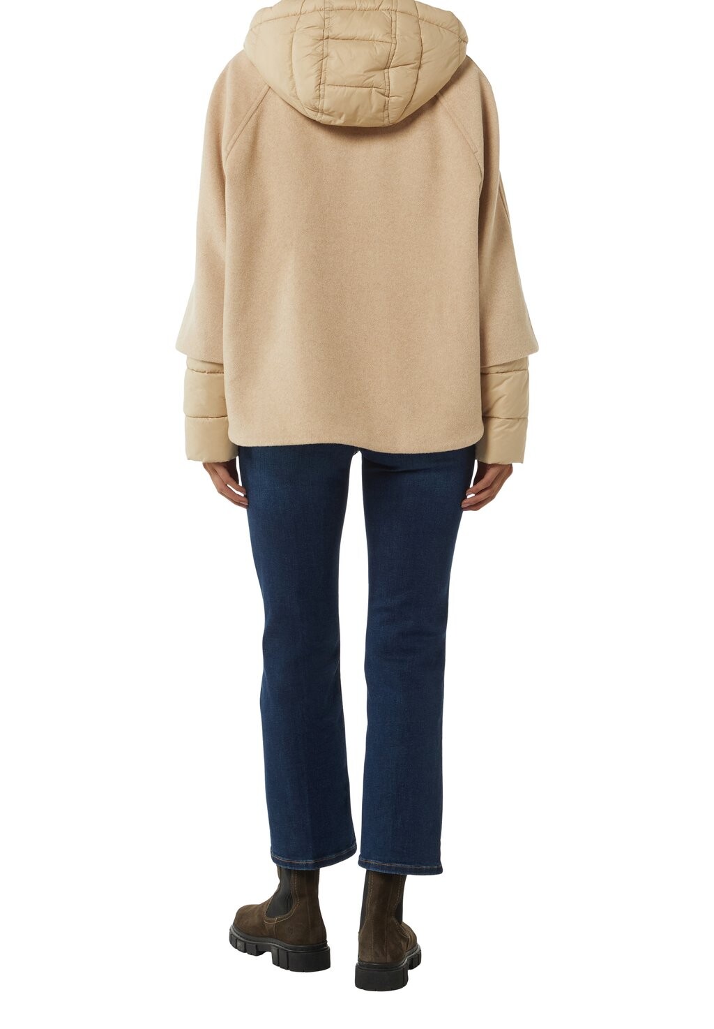 Зимняя куртка MIT STEPP- KAPUZE comma casual identity, бежевый