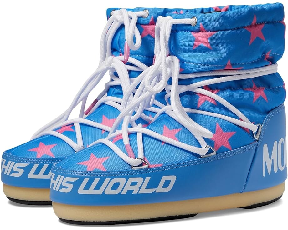 

Ботинки MOON BOOT Light Low Stars, цвет Alaskan Blue/Pink