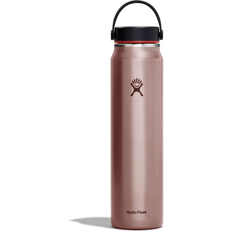 Легкая изоляционная бутылка с широкой гибкой крышкой Hydro Flask, розовый