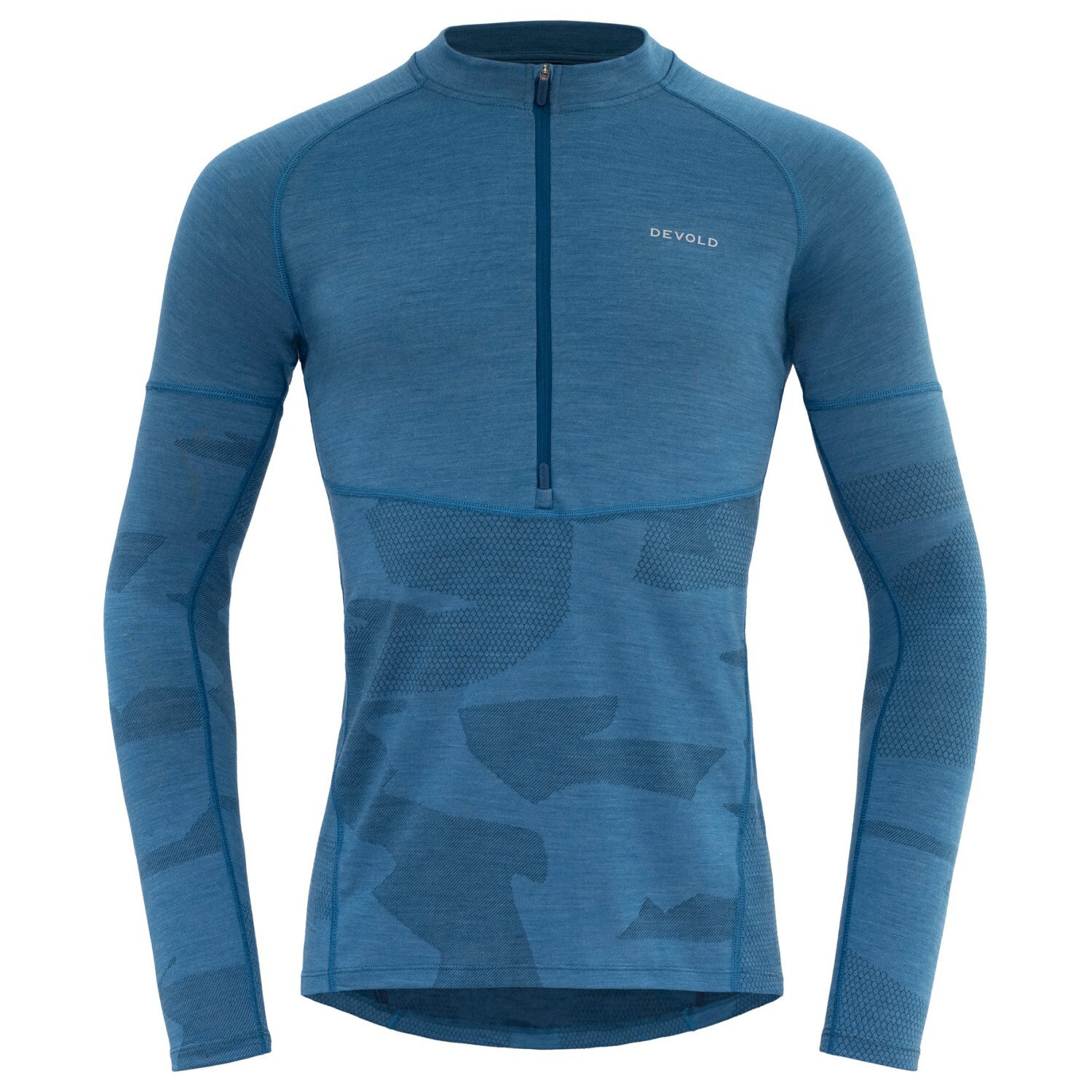 

Велосипедный трикотаж Devold Standal Merino Shirt Zip Neck, синий