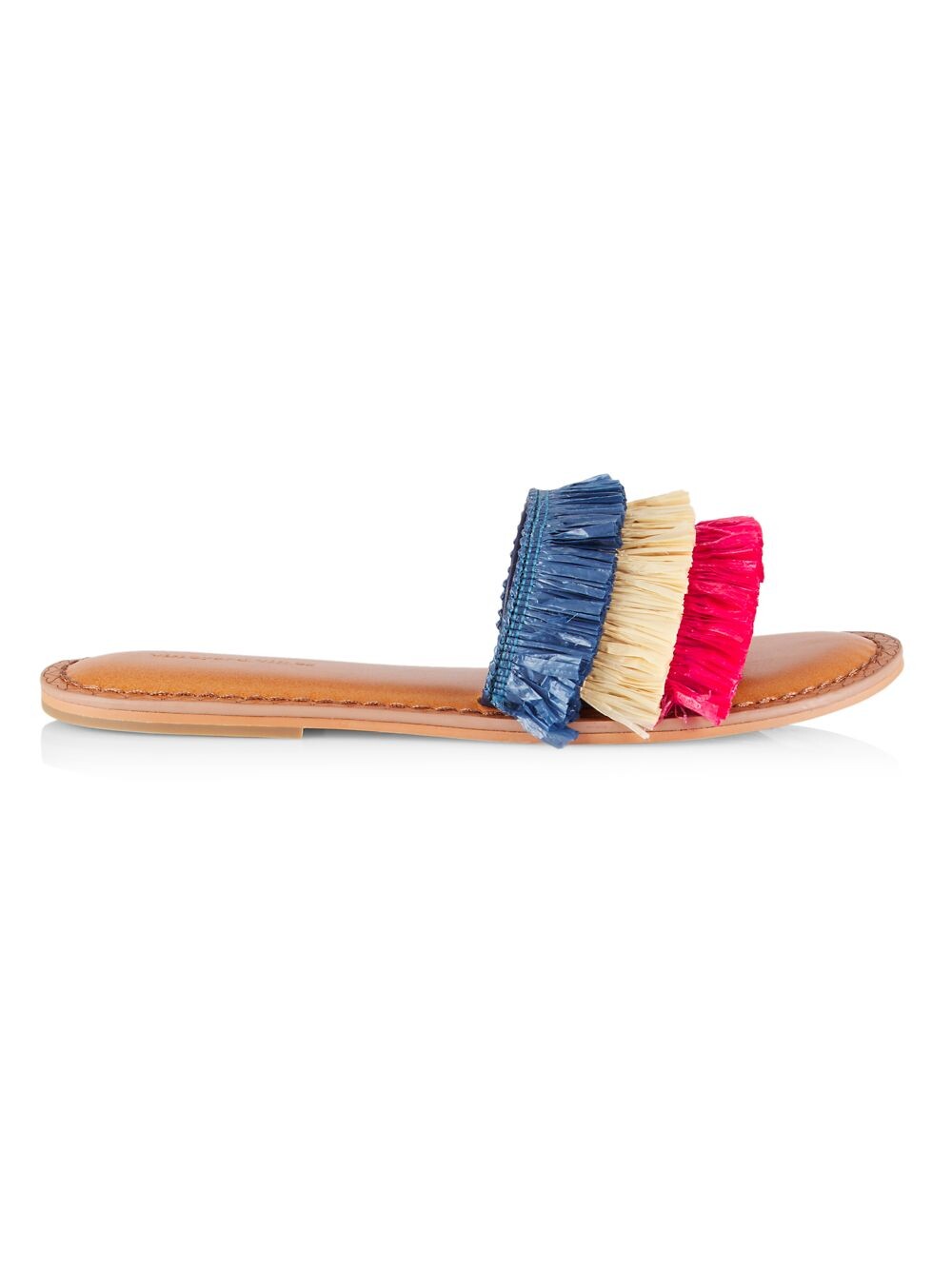 

Многослойные шлепанцы из рафии с бахромой Vineyard Vines, разноцветный