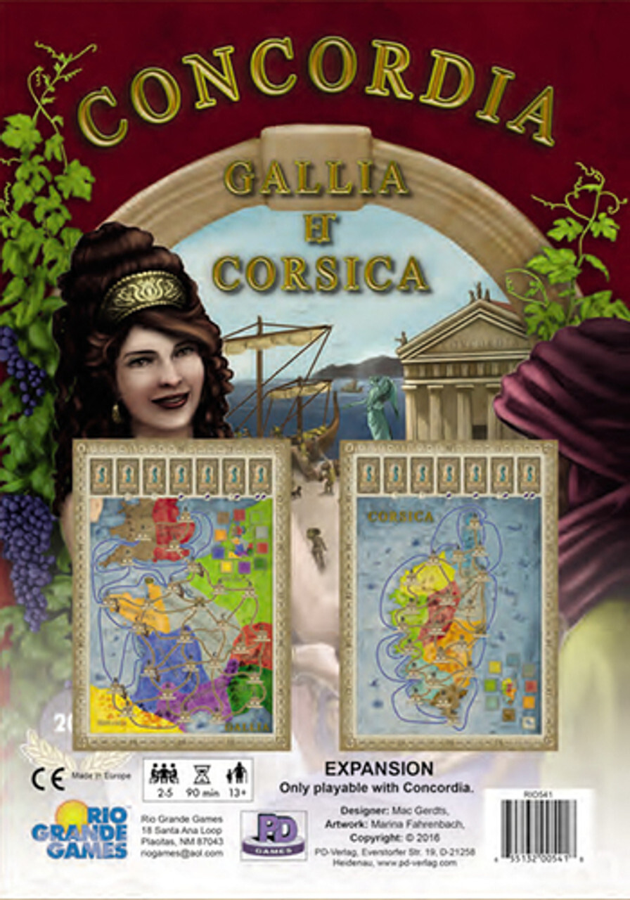 

Настольная игра Concordia: Gallia & Corsica Expansion