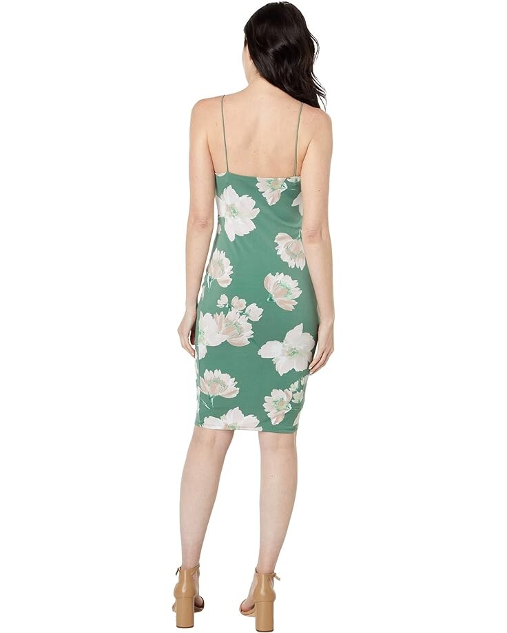 

Платье Bebe Printed Knit Dress, цвет Olive/Multi