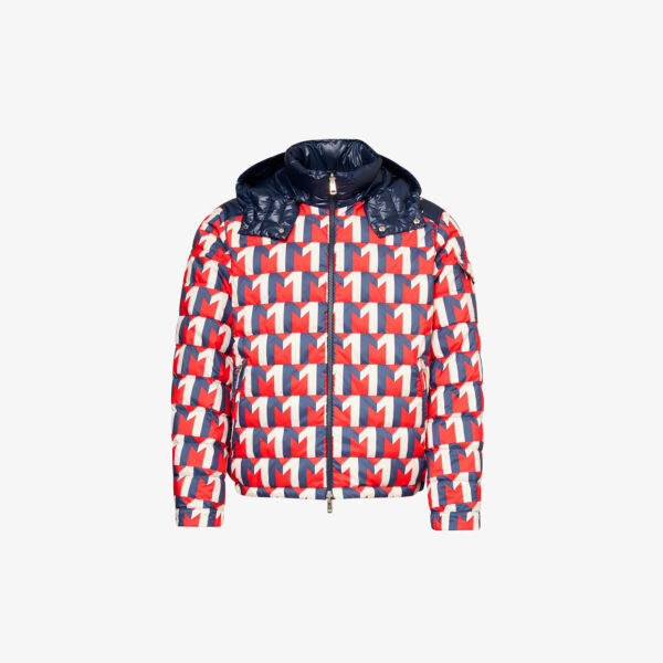 Пуховик tablasses с монограммой Moncler, красный куртка moncler tablasses monogram padded темно синий