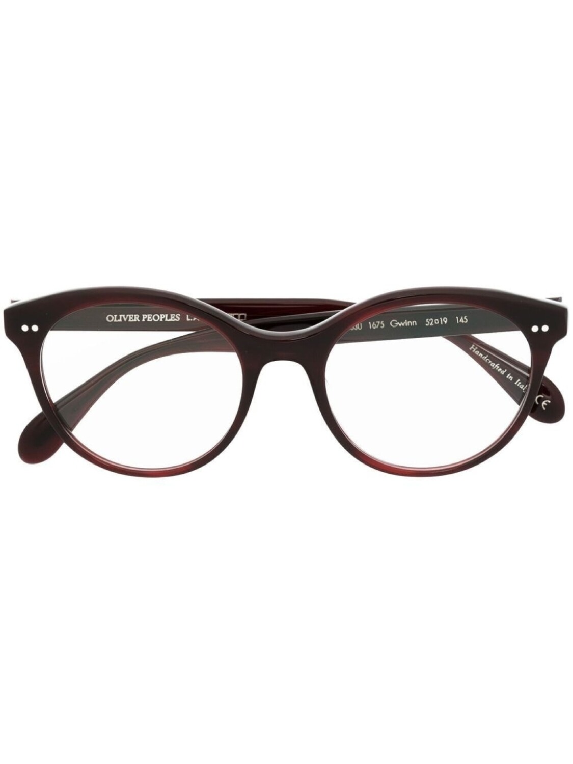 

Oliver Peoples солнцезащитные очки Gwinn в круглой оправе, красный