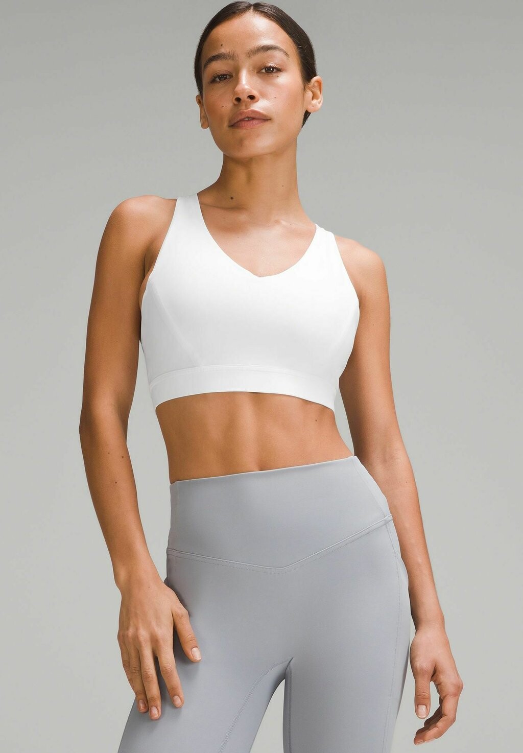 

Спортивный бюстгальтер средней поддержки Envital D/DD Cup lululemon, цвет white