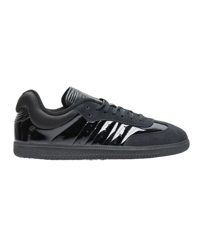 

Лакированные кроссовки с замшевой вставкой Adidas, черный