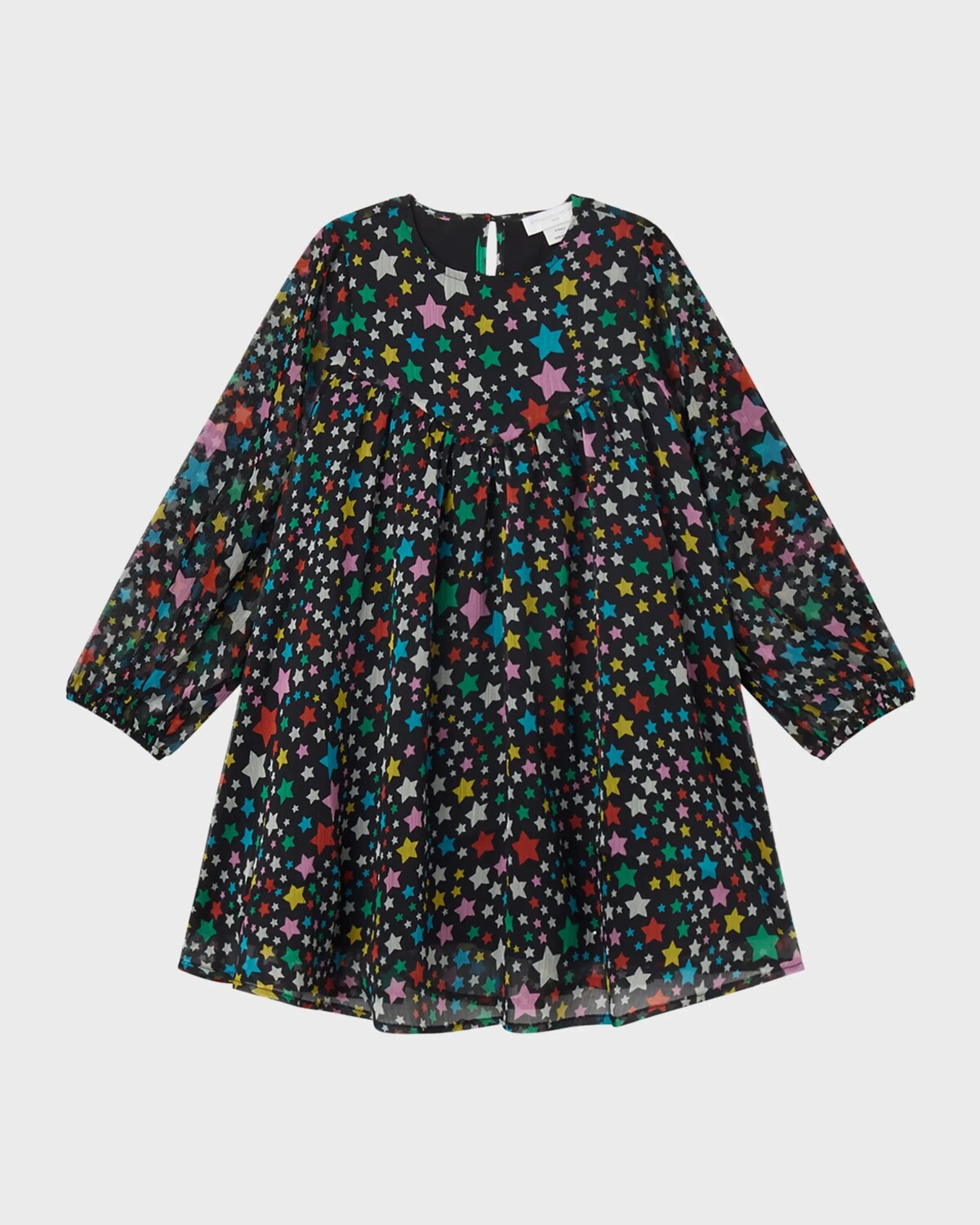 

Разноцветное платье со звездным принтом для девочек, размер 4–10 Stella Mccartney Kids, черный