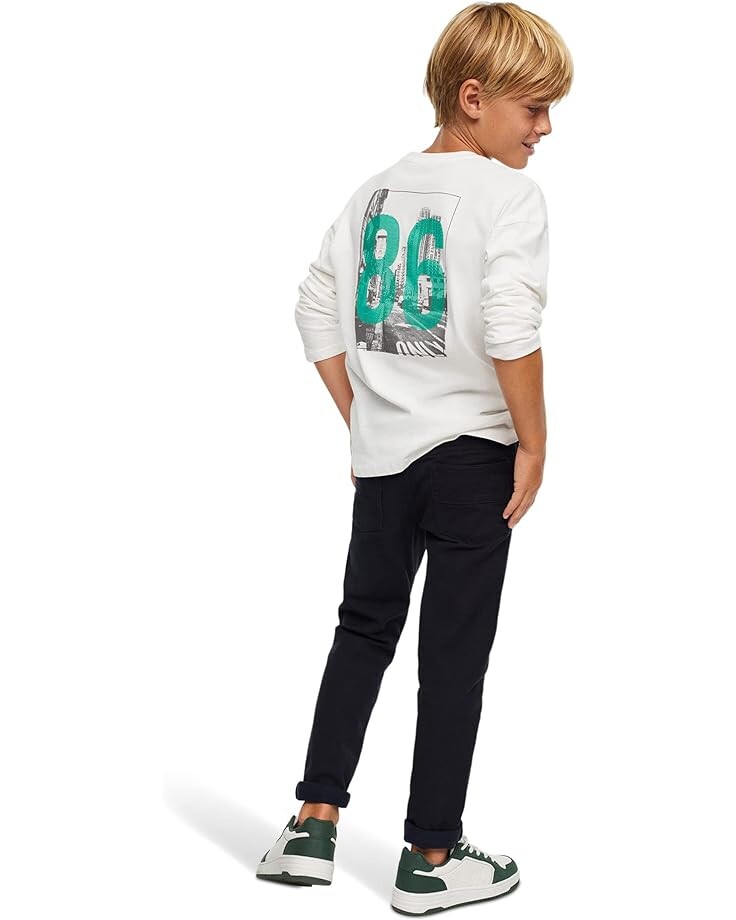 

Брюки Mango Lugano Joggers, темно-синий