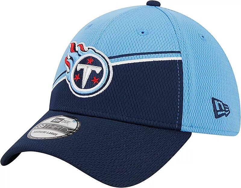 

Мужская кепка New Era Tennessee Titans 2023 Sideline Alternate Blue 39Thirty Stretch Fit