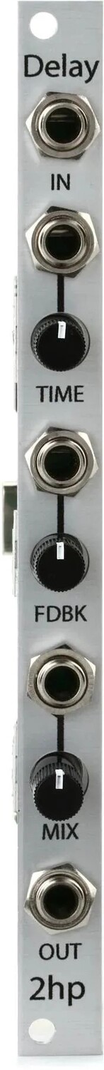

Модуль задержки Eurorack 2HP Delay — серебристый