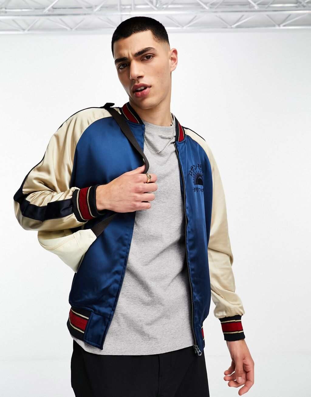 

Синяя винтажная куртка сукаян Superdry - MBLUE, Синий