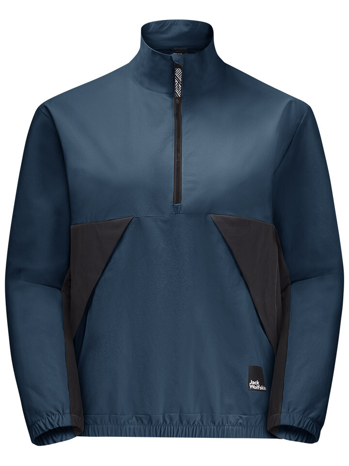 

Лонгслив Jack Wolfskin Softshelljacke Teen Halfzip, синий