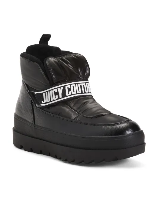 

Зимние ботинки Veronica на платформе с флисовой подкладкой Juicy Couture, черный