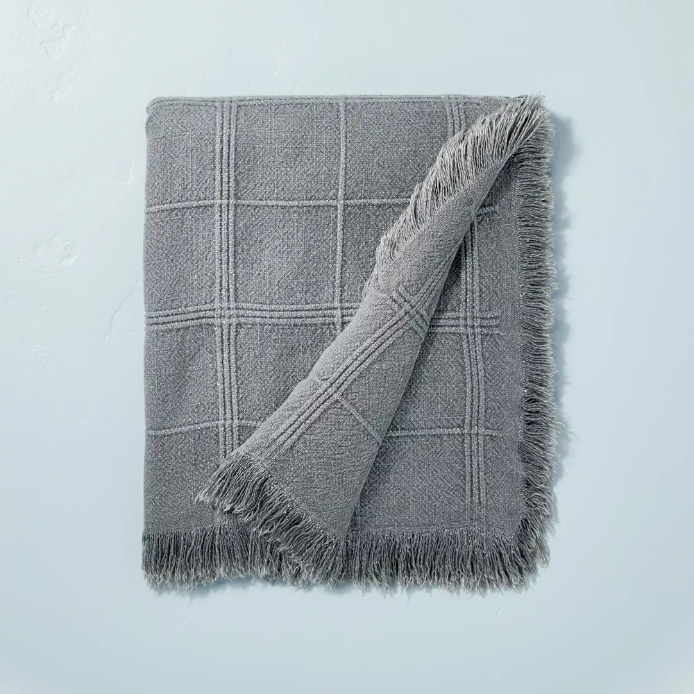 

Одеяло Dobby Throw с текстурированной сеткой, светло-серое - Hearth & Hand Hearth & Hand with Magnolia, цвет Dark Gray