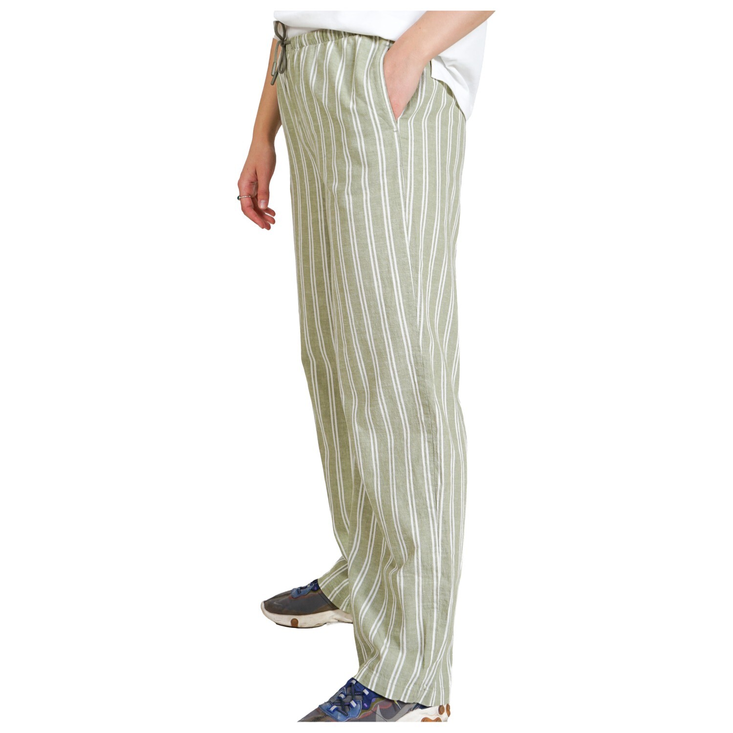 

Повседневные брюки Elsk Women's Sonja Striped, цвет Sage Green