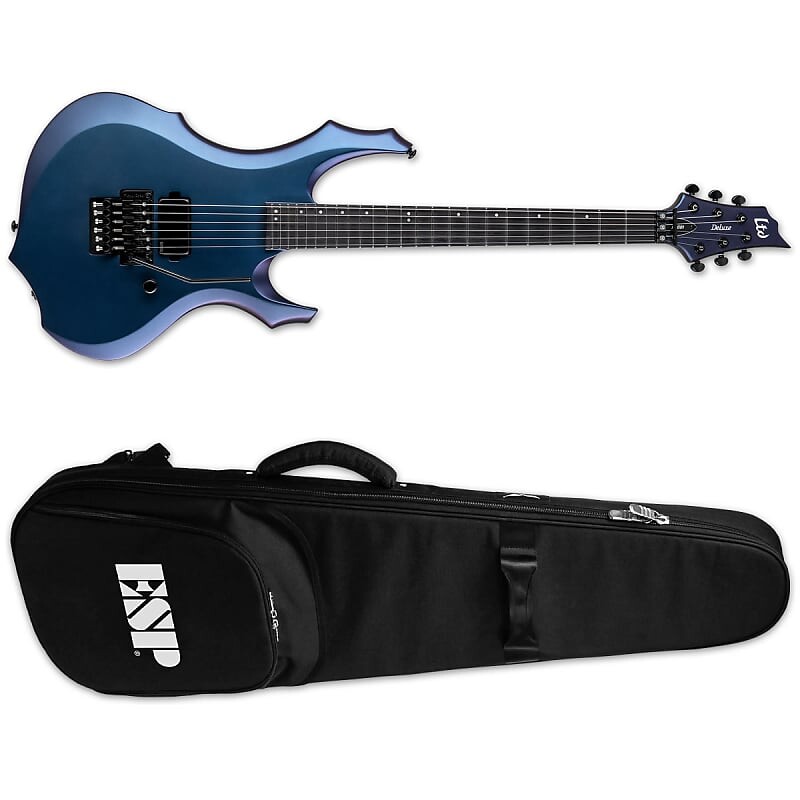 

Электрогитара ESP LTD F-1001 Violet Andromeda Satin VLANDS FR Floyd Rose Electric Guitar - BRAND NEW + ESP TKL GIG BAG