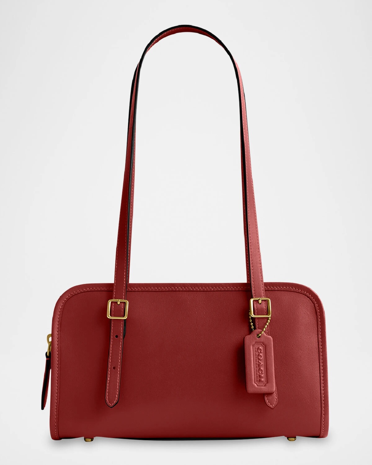 

Кожаная сумка через плечо Swing на молнии Coach, цвет B4Chalk