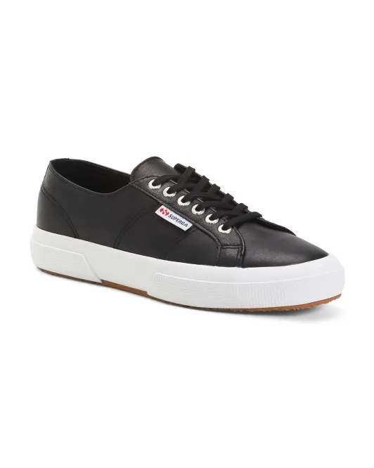 

Кроссовки из кожи наппа Superga, черный