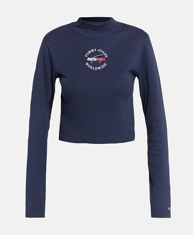 

Топ с длинными рукавами Tommy Hilfiger, темно-синий