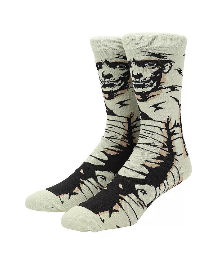 

Мужские белые носки Mummy Animigos Crew Universal Monsters, мультиколор