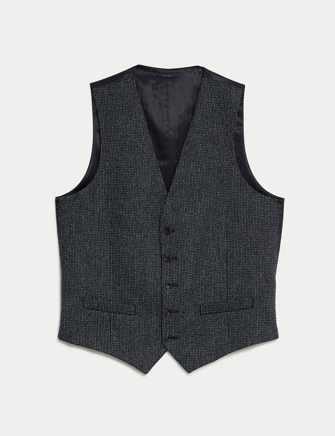 

Британский шерстяной жилет с богатой текстурой SARTORIAL, темно-синий