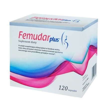 Femudar Plus 120 капсул с клюквой при интимных инфекциях, проблемах мочевыводящих путей, Ranbaxy