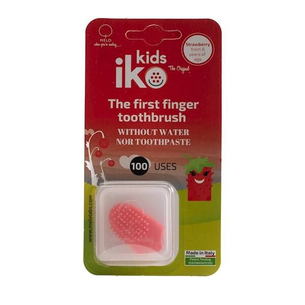

Iko Kids Natural Szczoteczka Na Palec Truskawkowa детская зубная щетка, 1 шт.