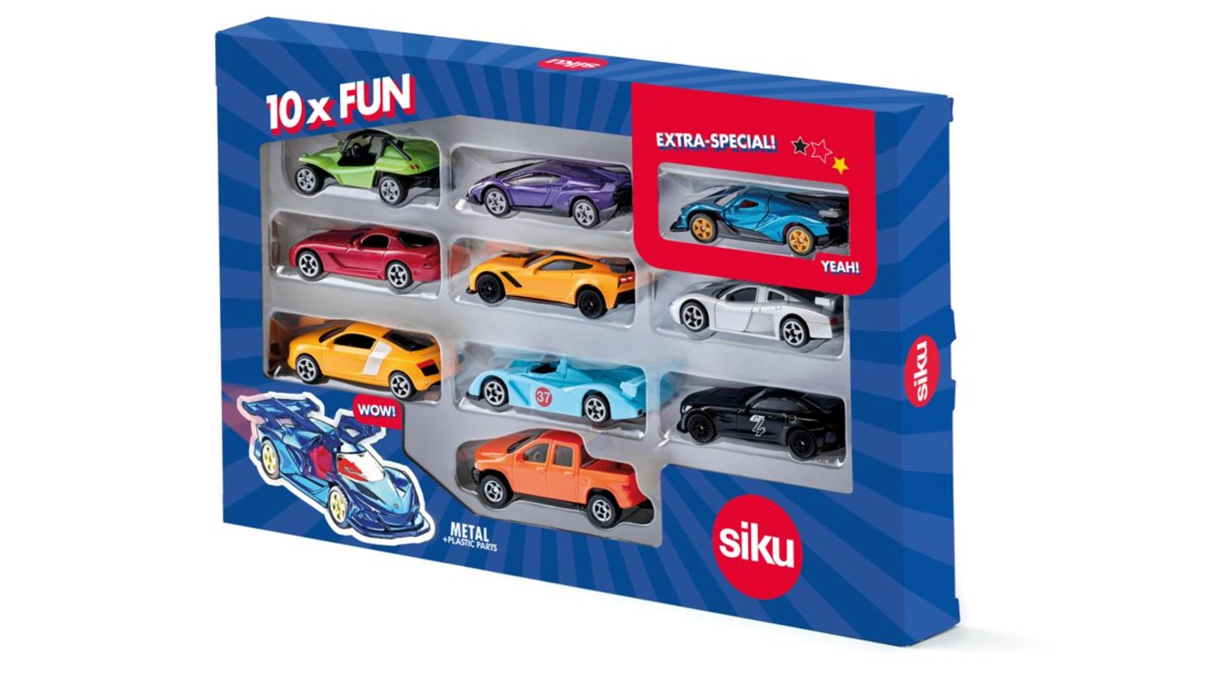 Набор из 10 спортивных автомобилей Siku набор для отдыха siku 4 предмета 6325