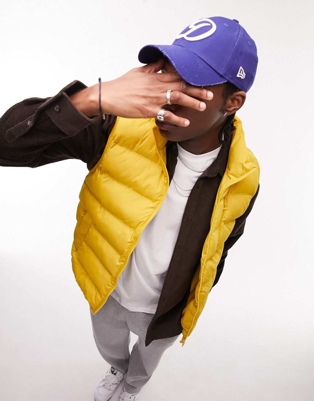 

Желтый жилет с подкладкой Topman