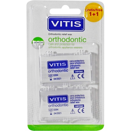 Ортодонтические восковые полоски Vitis, 10 шт., Dentaid 10 шт высококачественные ортодонтические нити с белым покрытием