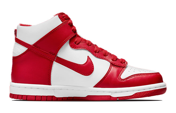 

Кроссовки подростковые Nike Dunk High University Red, белый / красный