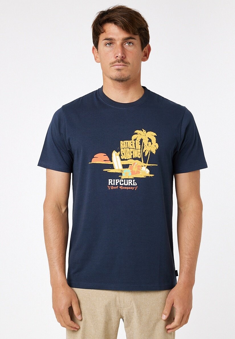 

Футболка с принтом FRAMED Rip Curl, синий