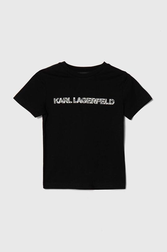 

Karl Lagerfeld Детская хлопковая футболка, черный
