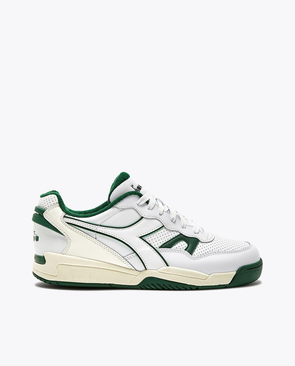 

Двухцветные кожаные спортивные туфли унисекс Diadora Sportswear, белый