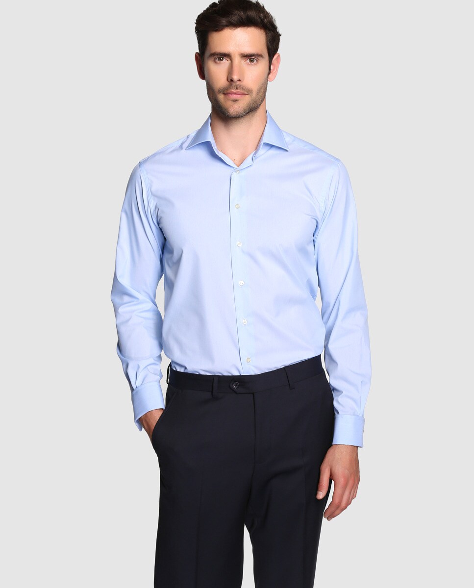 цена Мужская рубашка Mirto Regular Mirto, светло-синий