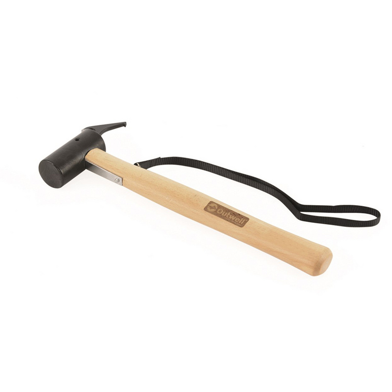 Стальной походный молоток Outwell киянка с деревянной ручкой резиновый молоток 27 см