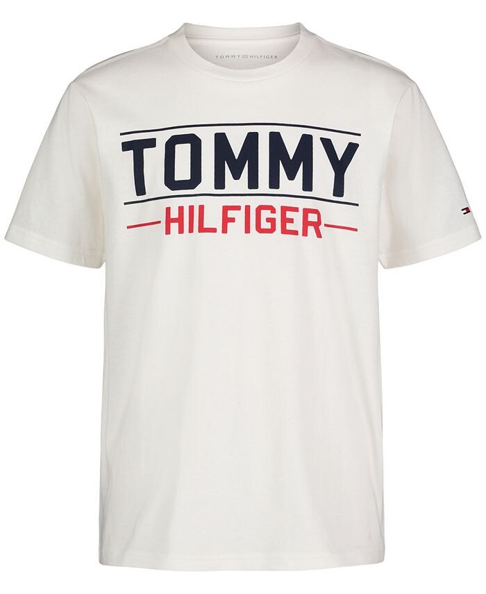 

Футболка Little Boys с рисунком Tommy по центру Tommy Hilfiger, белый