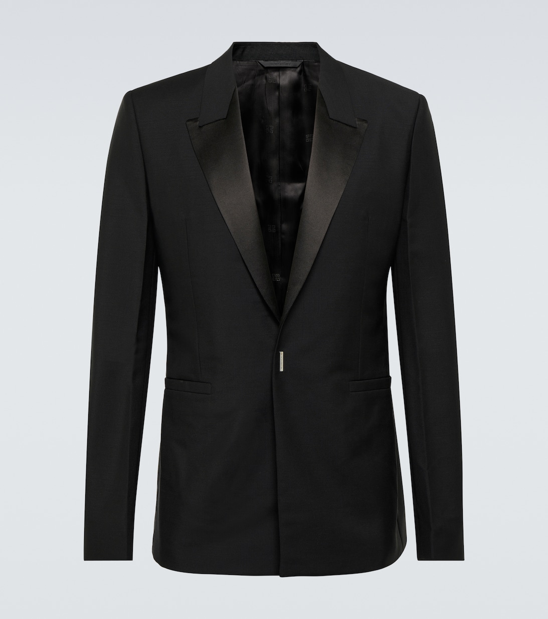 Пиджак из смеси шерсти и мохера Givenchy, черный цена и фото
