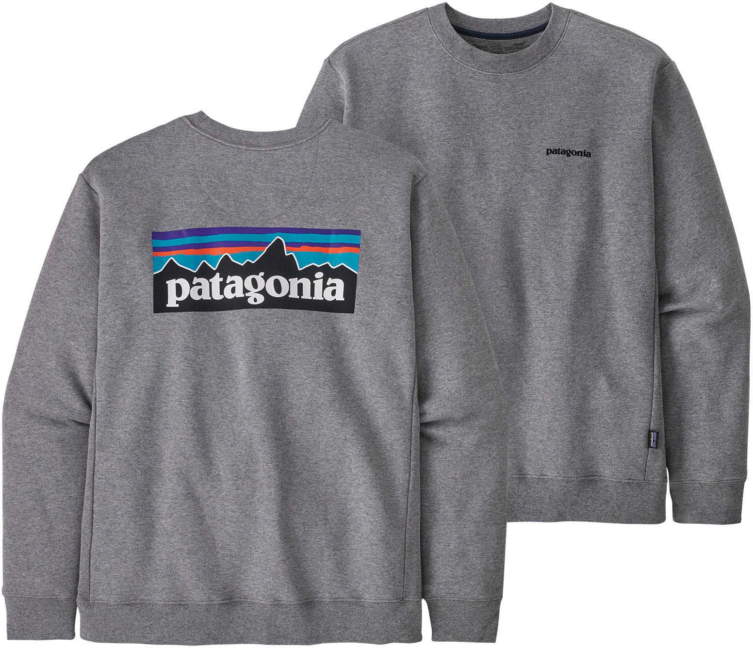 Толстовка с логотипом P-6 Uprisal Crew Patagonia, серый толстовка core logo crew gap цвет cast iron